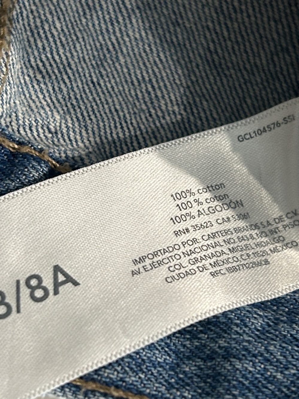 Oshkosh B’gosh Denim Jacket - Medium Wash |Size 8 - Picture 9 of 9